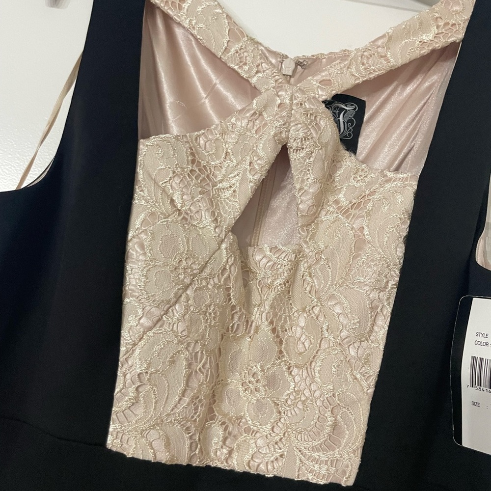 Black and beige Cocktail dress